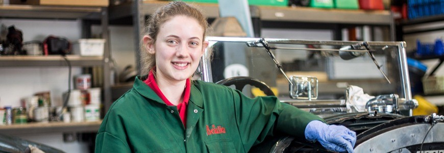 National Motor Museum employs first female apprentice
